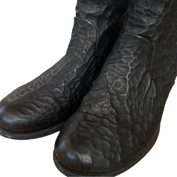 Free People Textured Ankle Boots Booties Black Sz 36 5.5 Womens - Picture 6 of 10